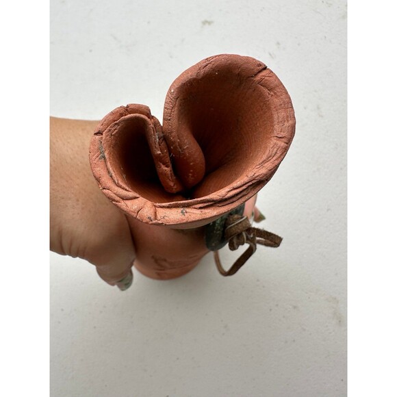 Unbranded Southwestern Decorative Tribal Turtle Impression Terracotta Figurine - Picture 6 of 6